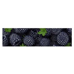 Blackberry Fruit, Fruit Oblong Satin Scarf (16  X 60 ) by kyorashop23