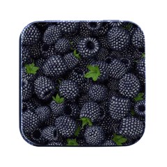 Blackberry Fruit, Fruit Square Metal Box (black) by kyorashop23