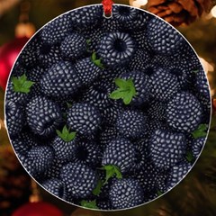 Blackberry Fruit, Fruit Uv Print Acrylic Ornament Round