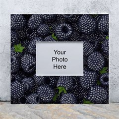 Blackberry Fruit, Fruit White Wall Photo Frame 5  X 7 