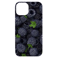 Blackberry Fruit, Fruit Iphone 14 Black Uv Print Case