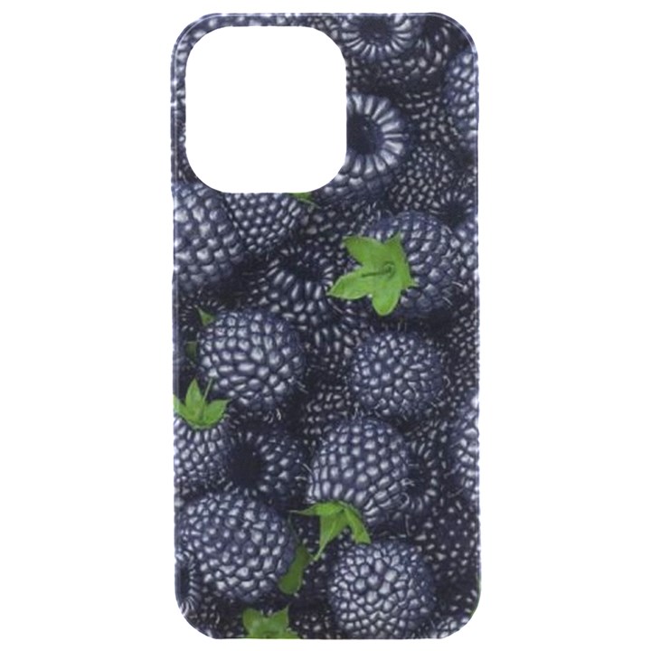 Blackberry Fruit, Fruit iPhone 15 Pro Max Black UV Print PC Hardshell Case