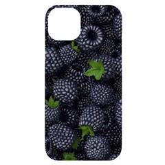 Blackberry Fruit, Fruit Iphone 14 Plus Black Uv Print Case