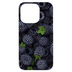 Blackberry Fruit, Fruit Iphone 14 Pro Black Uv Print Case