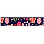 Bunny - Easter Pattern Large Premium Plush Fleece Scarf  Front