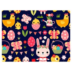 Bunny - Easter Pattern Two Sides Premium Plush Fleece Blanket (Baby Size)