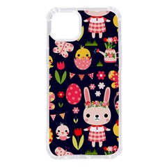 Bunny - Easter Pattern iPhone 14 Plus TPU UV Print Case