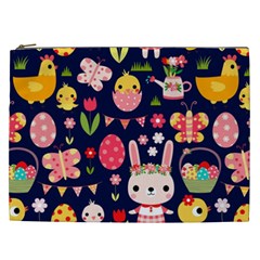 Bunny - Easter Pattern Cosmetic Bag (xxl)