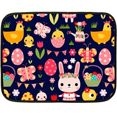 Bunny - Easter Pattern Fleece Blanket (mini)