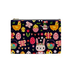 Bunny - Easter Pattern Cosmetic Bag (medium)