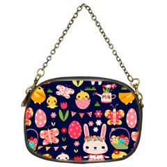 Bunny - Easter Pattern Chain Purse (one Side)