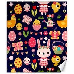 Bunny - Easter Pattern Canvas 8  X 10 