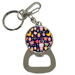 Bunny - Easter Pattern Bottle Opener Key Chain