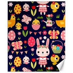 Bunny - Easter Pattern Canvas 16  X 20 