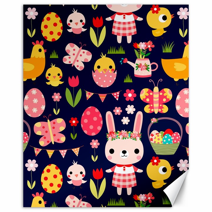 Bunny - Easter Pattern Canvas 16  x 20 