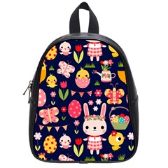 Bunny - Easter Pattern School Bag (small)