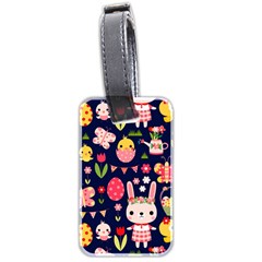 Bunny - Easter Pattern Luggage Tag (two Sides)