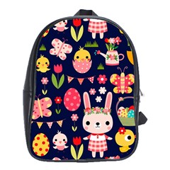 Bunny - Easter Pattern School Bag (xl) by kyorashop23