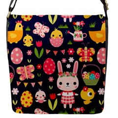 Bunny - Easter Pattern Flap Closure Messenger Bag (s) by kyorashop23