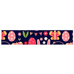 Bunny - Easter Pattern Small Premium Plush Fleece Scarf