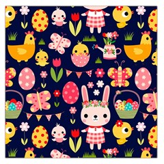 Bunny - Easter Pattern Square Satin Scarf (36  X 36 ) by kyorashop23