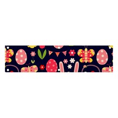 Bunny - Easter Pattern Banner And Sign 4  X 1 