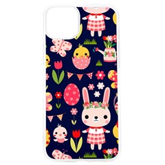 Bunny - Easter Pattern Iphone 15 Pro Tpu Uv Print Case by kyorashop23