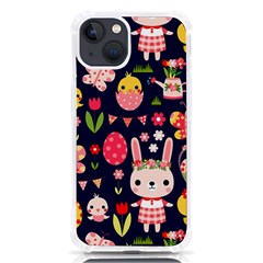 Bunny - Easter Pattern Iphone 13 Tpu Uv Print Case by kyorashop23