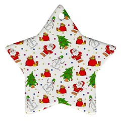 Christmas Pattern, Pattern, Christmas Ornament (star)