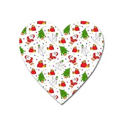 Christmas Pattern, Pattern, Christmas Heart Magnet