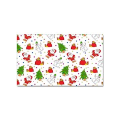 Christmas Pattern, Pattern, Christmas Sticker Rectangular (100 Pack)