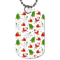 Christmas Pattern, Pattern, Christmas Dog Tag (two Sides) by kyorashop23