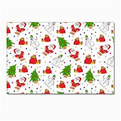 Christmas Pattern, Pattern, Christmas Postcard 4 x 6  (pkg Of 10)