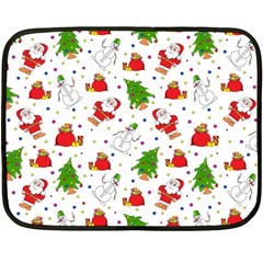 Christmas Pattern, Pattern, Christmas Two Sides Fleece Blanket (mini)