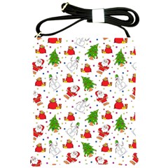 Christmas Pattern, Pattern, Christmas Shoulder Sling Bag