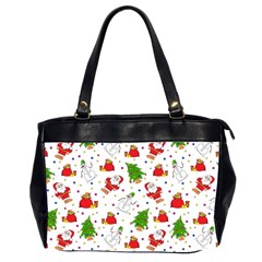 Christmas Pattern, Pattern, Christmas Oversize Office Handbag (2 Sides)