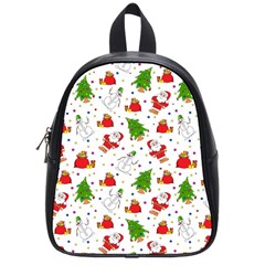 Christmas Pattern, Pattern, Christmas School Bag (small)