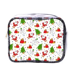 Christmas Pattern, Pattern, Christmas Mini Toiletries Bag (one Side)