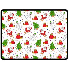 Christmas Pattern, Pattern, Christmas Fleece Blanket (large)