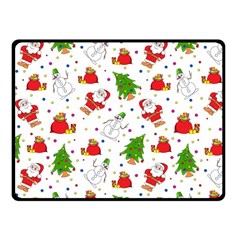 Christmas Pattern, Pattern, Christmas Fleece Blanket (small)