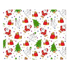 Christmas Pattern, Pattern, Christmas Two Sides Premium Plush Fleece Blanket (large)