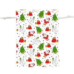 Christmas Pattern, Pattern, Christmas Lightweight Drawstring Pouch (xl)