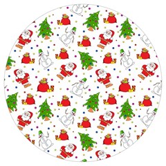 Christmas Pattern, Pattern, Christmas Round Trivet