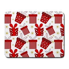 Christmas Texture, Pattern, Red, Craciun, Christmas, Bow, Gift Small Mousepad