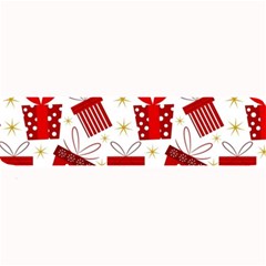 Christmas Texture, Pattern, Red, Craciun, Christmas, Bow, Gift Large Bar Mat