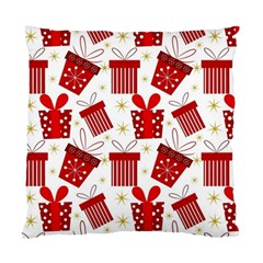 Christmas Texture, Pattern, Red, Craciun, Christmas, Bow, Gift Standard Cushion Case (two Sides)