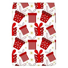 Christmas Texture, Pattern, Red, Craciun, Christmas, Bow, Gift Removable Flap Cover (l)