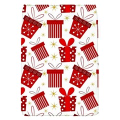 Christmas Texture, Pattern, Red, Craciun, Christmas, Bow, Gift Removable Flap Cover (s)