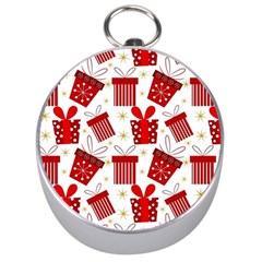 Christmas Texture, Pattern, Red, Craciun, Christmas, Bow, Gift Silver Compasses