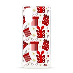 Christmas Texture, Pattern, Red, Craciun, Christmas, Bow, Gift Samsung Galaxy S20 6 2 Inch Tpu Uv Case